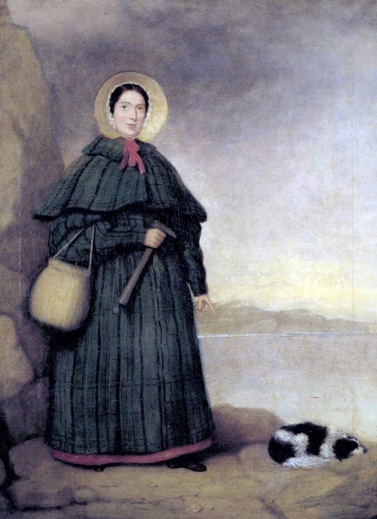 portrait of Mary Anning the first woman paleontologist