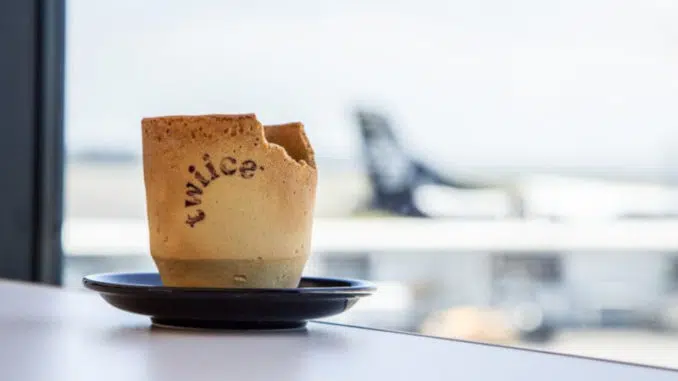 twiice, la tasse à café comestible