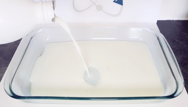 magic milk experiment with soy milk