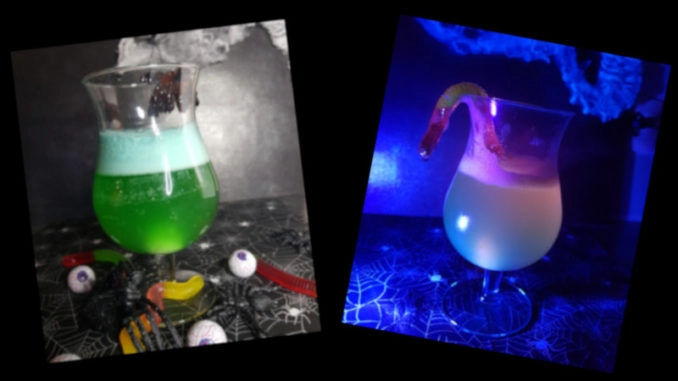 fluorescent potion for Halloween