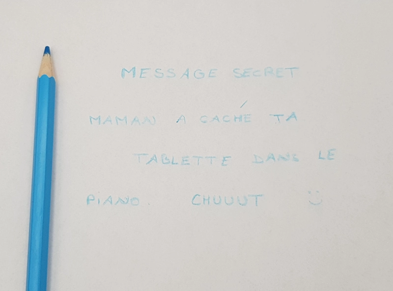 write a secret message