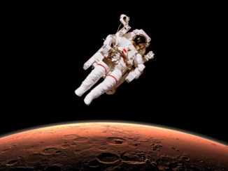 astronaute escaping from Mars gravity