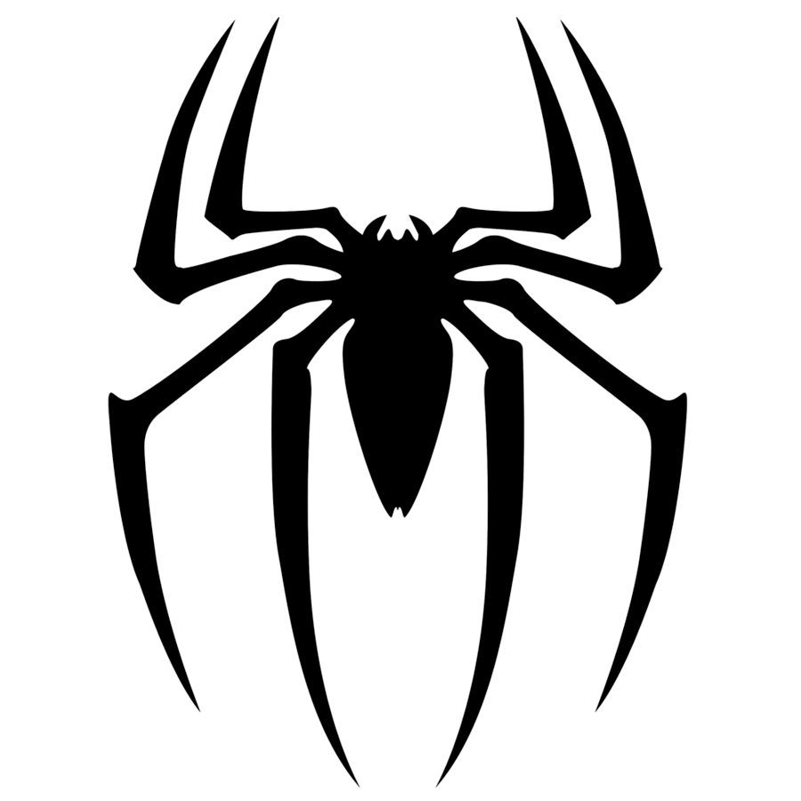 logo Spiderman noir
