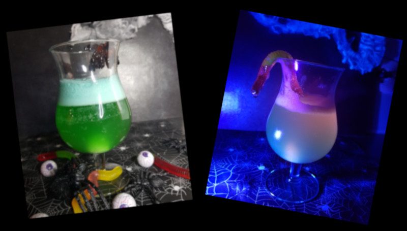 fluorescent potion for Halloween